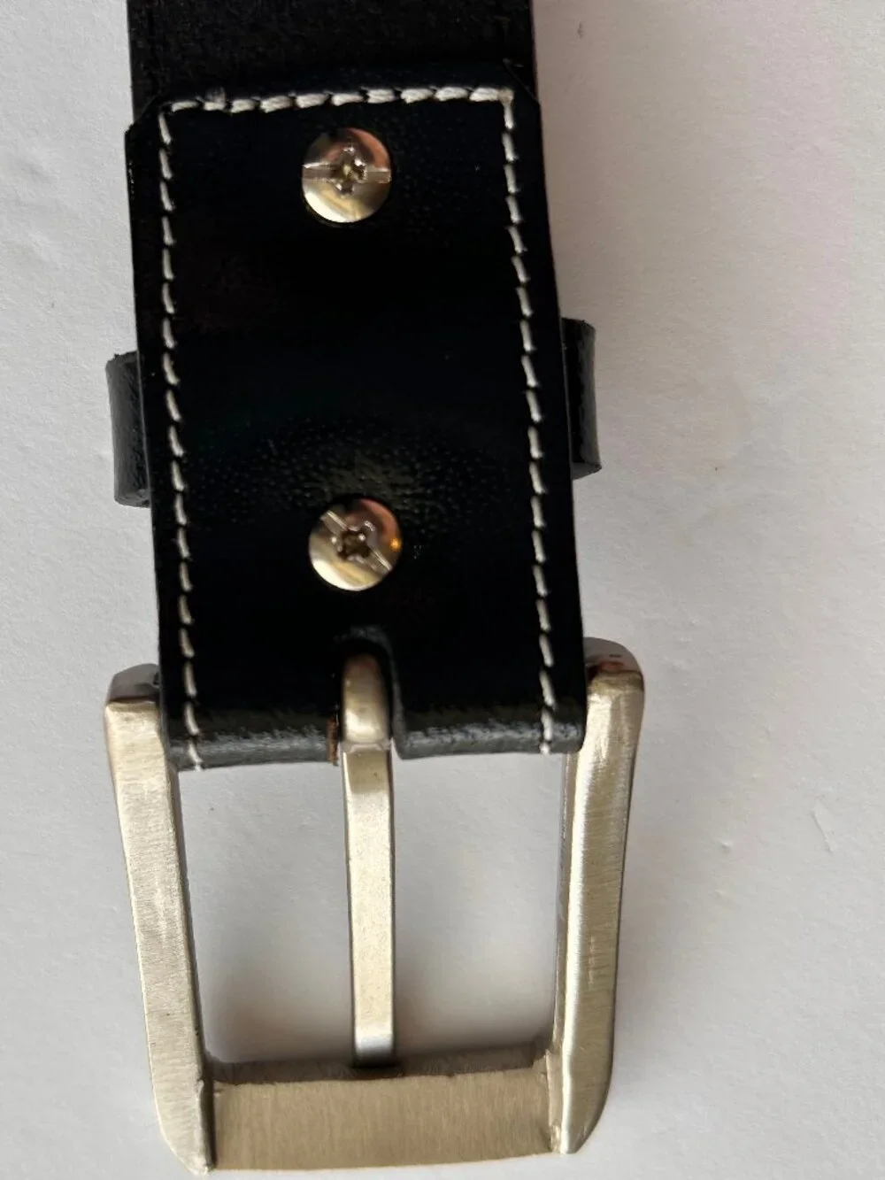 Black Beaded Belt Geometric Pattern Yellow Gray Unisex Faux Leather